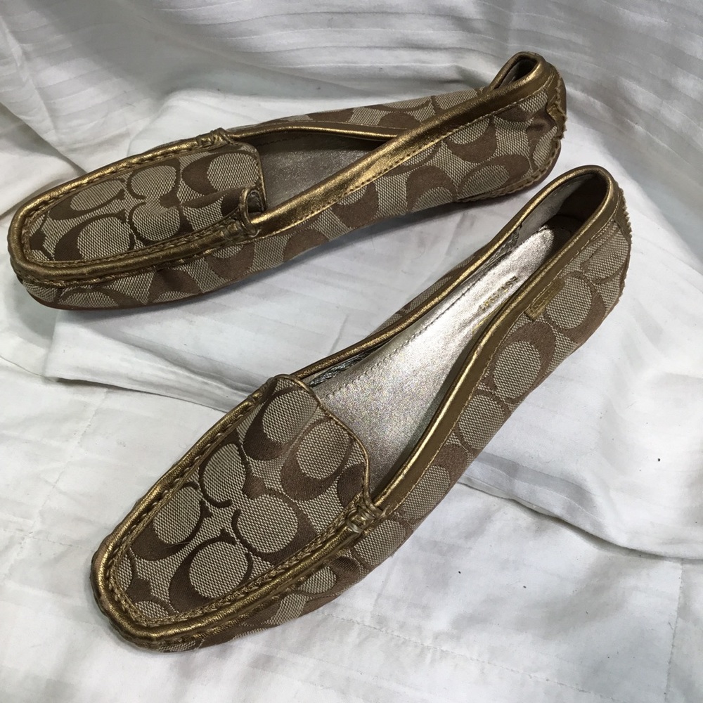 Coach fabric loafers, size 6.5 M, never worn - Picture 2 of 6